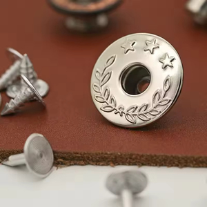 Sanko Chất Lượng Cao Rắn Brass Mùa Xuân Snap Kim Loại Chốt Nhiệm Vụ Nặng Nề Nút Quần Jean Nút Cho Áo Khoác Thủ Công Mạ Kỹ Thuật - Product Image 4