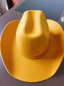 WV037 Nuevo Diseño de Sombreros Fedora Estilo Vaquero Color Dorado para Iglesia, Aire Libre y Uso Casual - Product Image 3