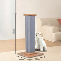 Poteau à gratter vertical durable pour chat, taille personnalisée, en bois et sisal, tour d'escalade écologique, mobilier de jeu interactif, protection pour animaux