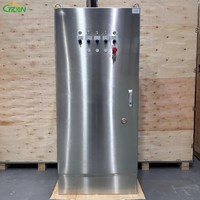 Tableau de commande complet en acier inoxydable avec démarrage progressif VFD, boîtier de distribution pour pompe hydraulique, protection IP55