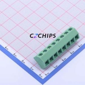 KF127S-5.08-8P Screw Terminal Block Through hole Component (THT),P=5.08mm Connector 1x8P 5.08mm Green Through Hole - Product Image 1