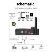 Nouveau convertisseur adaptateur 2-en-1 pour récepteur 5.4, modulateur FM, numérique, analogique, optique, télécommande, fibre, coaxial, RCA en plastique