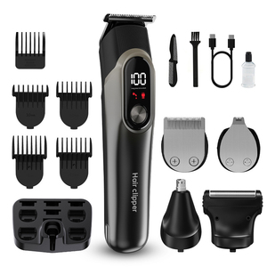 5 en 1 Kit de toilettage pour hommes rasoir électrique nez corps <span class=keywords><strong>tondeuse</strong></span> à cheveux ensemble <span class=keywords><strong>tondeuse</strong></span> à cheveux professionnel barbier <span class=keywords><strong>tondeuse</strong></span> à cheveux - Product Image 1