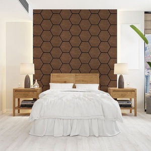 Panel Acústico Hexagonal Insonorizante de Poliéster Ignífugo y Ecológico, Diseño 3D para Hoteles - Product Image 2