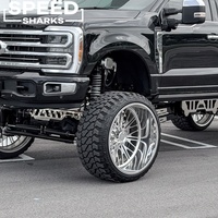 Jantes forgées 24x14 26x14 22x12 8x6.5 8x165.1 Super Single Polished Deep Dish pour Dodge Ram 2500 3500 et GMC Sierra 3500HD