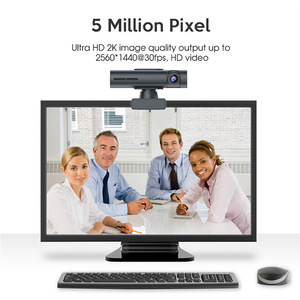 Cámara <span class=keywords><strong>Web</strong></span> PTZ 2K con IA, Seguimiento Automático, Reconocimiento Facial, Obturador de Privacidad, USB Plug-and-Play para Videoconferencias y Transmisión en Vivo - Product Image 3
