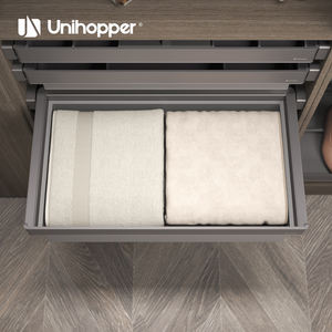 Cesta de Almacenamiento Extraíble de Cuero UNIHOPPER MONIKA2.0 con Cierre Suave y Fondo Extraíble para Organización de Armarios - Product Image 2