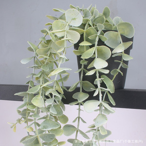 Feuilles d'eucalyptus artificielles, verdure artificielle, décoration murale, décoration de bureau, ornement hautement réaliste - Product Image 3