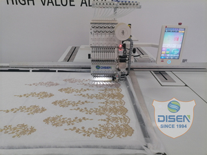 Nouvelle machine à broder numérique à tête unique grand format fabriquée en Chine, 9/12/15 aiguilles, écran tactile 10 pouces, informatisée, garantie 3 ans - Product Image 3