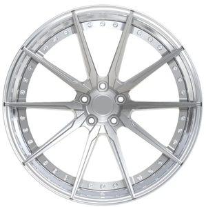 Meilleures ventes d'usine Roues forgées 2 pièces Roues de voiture de tourisme 5x114.3 5x112 5x120 17 18 19 20 pouces Jantes chromées - Product Image 3