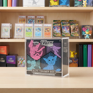 Étui <span class=keywords><strong>de</strong></span> présentation en acrylique moderne pour Pokémon ETB avec couvercle magnétique, pour boîte d'entraînement d'élite écologique pour jeu <span class=keywords><strong>de</strong></span> cartes à collectionner, avec résistance aux UV - Product Image 1