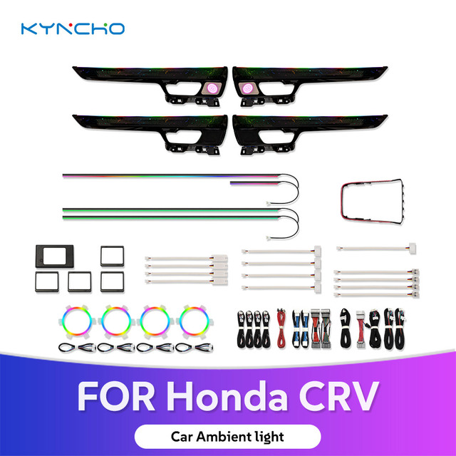 KYNCHO for Honda CRV LED Ambient Lighting Car Auto Interior Lighting Symphony Car Ambient Light Automotive Ambient Lighting