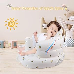 Siège gonflable pour bébé à partir de 3 mois, sièges de sol pour s'asseoir, chaise gonflable pour bébé avec pompe à air intégrée - Product Image 2