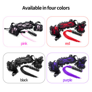 Set de BDSM, ensemble de Stimulation sensorielle pour Couple, jouet sexuel en dentelle, avec Patch pour les yeux et manchettes, 3 pièces - Product Image 2