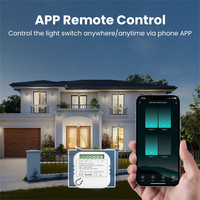 Nouvel Arrivage Tuya Smart Mini Interrupteur Mural WiFi Neutre et Sans Neutre, Relais Disjoncteur Intelligent, Interrupteur Mural pour Éclairage, Automatisation Domotique