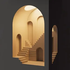 Lampada da Parete LED Intelligente - Design a Incasso in Gesso per Camera da Letto, Luminosità Regolabile, Luce Bianca Calda, Controllo App/WiFi - Product Image 6