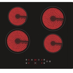 Table de cuisson électrique 4 brûleurs 6000W, plaque de cuisson électrique radiant intégrée - Product Image 1