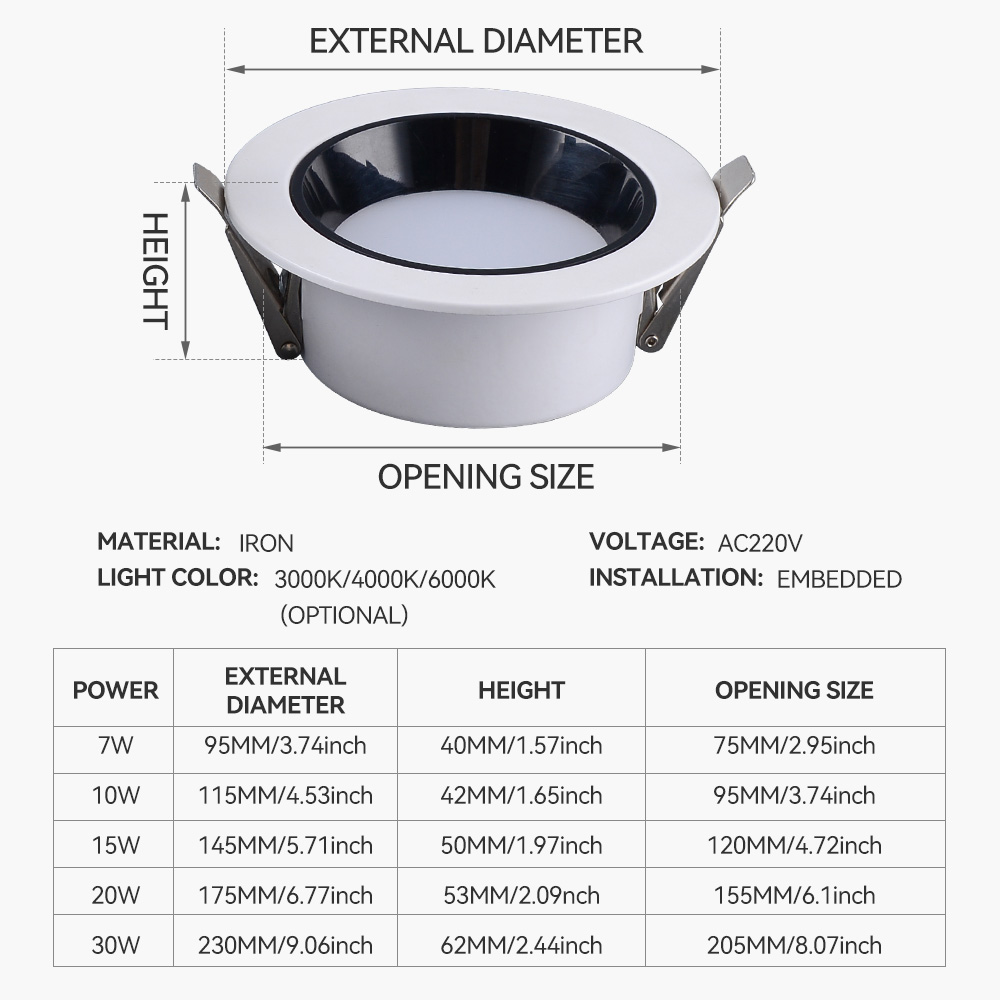 240 v6 in recessed lights 240v