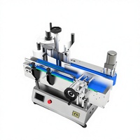 Machine d'étiquetage ronde de bureau pour l'application automatique d'autocollants sur les bouteilles d'eau minérale
