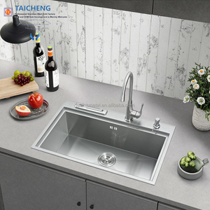 Vente flash <span class=keywords><strong>Évier</strong></span> de <span class=keywords><strong>cuisine</strong></span> à cuve unique en acier inoxydable 720x460x230mm avec <span class=keywords><strong>étagère</strong></span> à couteaux - Product Image 1