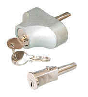 Serrure à balle E10 pour volet roulant, en alliage de zinc, avec cylindre et verrouillage au sol, vente en gros uniquement, prise en charge OEM ODM, personnalisation du logo, finition et clés