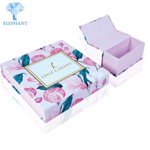 Custom Luxury Cardboard Flower Gift Boxes for Guest Wedding Box - Product Image 1