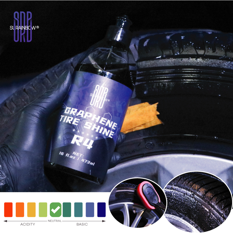 Car Tire Care Product ExoForma Wet Look Tire Dressing Spray - 16oz High  Shine Formula For Deep Black Tires Wet Tire Dressing