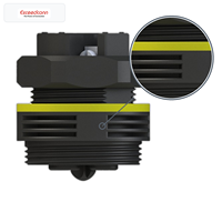 Conector de Cable Eléctrico con Abrazadera de Tornillo Redonda Hembra de 4 Pines y 450V CA, IP68, para Iluminación de Paisajes
