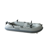 DAMA Nouveau Bateau Gonflable OEM 270 pour la Pêche, Bateau Pneumatique Pliant en PVC avec Kit de Réparation