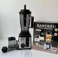 3-in-1 multifunctionele draagbare batterijblender, -molen en -mixer, heavy-duty roestvrij staal, 5+ snelheden, 3L capaciteit, milkshakemachine
