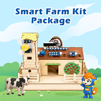 Kits de Robótica Zetok para Niños, Kit Educativo de Granja Inteligente DIY, Puzles 3D Programables con Código Visual para Educación y Maker Boards