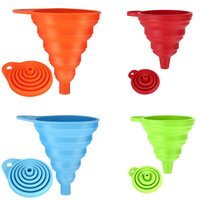 Nouveauté 2024 Portable maison Silicone cuisine liquide distributeur pliant entonnoirs cuisine Gadget accessoires