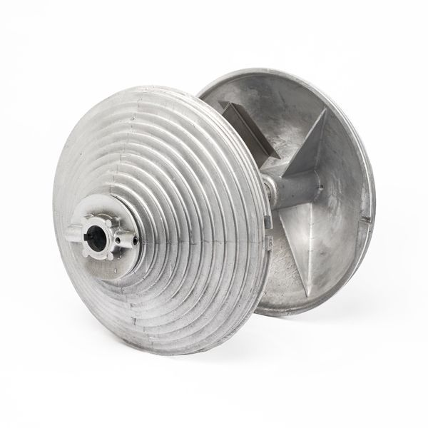18' Aluminum Alloy Vertical Lift Garage Door Cable Drums Industrial Design Finished Surface Manual Opening Waterproof Feature