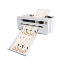 Suministro de fábrica, máquina cortadora de etiquetas adhesivas de vinilo A3 de escritorio, alimentación automática de hojas con cámara CCD y plotter cortador de servomotor