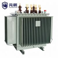 Transformateur de distribution de puissance triphasé immergé dans l'huile à faibles pertes, à bobinages en cuivre ONAN, IEC 60076, 2500KVA, 1000KVA, 500KVA, 10kV, 15kV