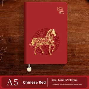 2026 A5 Thickened <b>Planner</b> Notebook with 365 <b>Days</b> Calendar Custom Logo Thread Sewn Cover Office Diary - Product Image 6