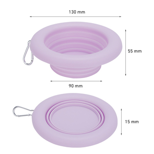 Customizable Collapsible <strong>Pet</strong> Bowl Non-Slip Wide Rim, Food Grade Silicone Foldable Design for Small <strong>Animals</strong> - Product Image 4