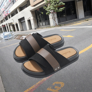 Ciabatte da Uomo <span class=keywords><strong>per</strong></span> Esterno Casual con Suola Spessa Antiscivolo <span class=keywords><strong>in</strong></span> EVA Tessuto Opaco Pelle Ciabatte e <span class=keywords><strong>Sandali</strong></span> da Uomo Scarpe da Uomo 2025 - Product Image 3