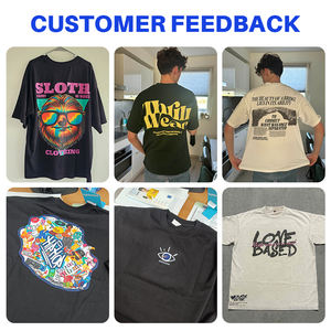 تيشيرت رجالي سادة بالجملة HIC، ثقيل الوزن، قطن 100%، 260 جرام/متر مربع، مقاس كبير، قابل للتخصيص - Product Image 3