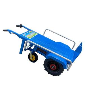 Chariot de <span class=keywords><strong>transport</strong></span> électrique à quatre roues en métal durable pour usage industriel, domestique, agricole et sur chantier de construction - Chariot à main électrique - Product Image 1