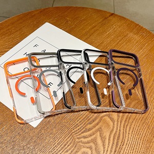Nouveau étui de téléphone magnétique transparent IPhone17Promax simple et adapté Apple 16/15 housse de protection anti-chute - Product Image 5