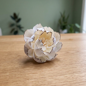 Flores Decorativas Blancas Hechas a Mano con Madera Sola de 8 cm, Ecológicas, para Bodas, Decoración de Interiores del Hogar, 100 Piezas MOQ TH;24 - Product Image 3