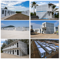 Fournisseur chinois de maisons conteneurs pliantes de type X, 20 pieds, maison préfabriquée modulaire en acier portable, bureau, hôtel, secours en cas de catastrophe, ISO CE
