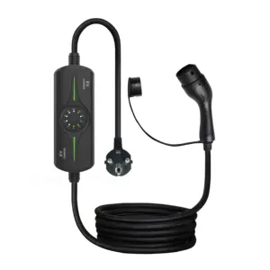 Carregador portátil Ev para Carro Elétrico 16A 32A 3.5Kw 7Kw Home Ev Carregamento por atacado novo molde Tipo 1 Tipo 2