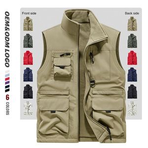 Chaleco de lana grueso de doble cara para hombre y mujer, ecológico, antipilling, para invierno, con logo personalizado, talla grande, ropa exterior para exteriores - Product Image 3