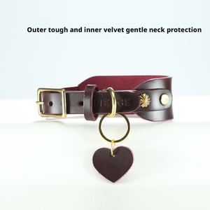 Collares y Correas para Mascotas de Cuero Genuino Suave de Diseño Original, <span class=keywords><strong>Collar</strong></span> Ancho con Protección para el Cuello, Ajustable, Juego de <span class=keywords><strong>Collar</strong></span> de Lujo para Perro - Product Image 2