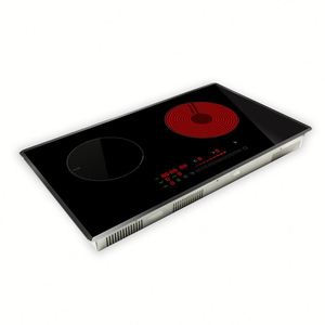 Table de cuisson hybride à double brûleur, induction combinée avec cuisinière radiante pour usage domestique - Product Image 2