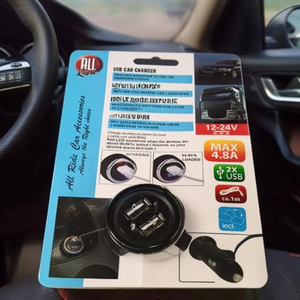 Encendedor de Cigarrillos con Cargador USB para Auto, 12-24V, Doble Puerto, 4.8A Máx., con Indicador LED y Monitoreo de Voltaje para Vehículos - Product Image 3