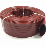 Tuyau plat en PVC fabriqué en Chine, longueur et couleur personnalisées, flexible, pour l'irrigation agricole