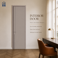 Porte intérieure en bois |   Porte de chambre moderne, finition mate, couleur uniforme, entretien facile pour projets résidentiels